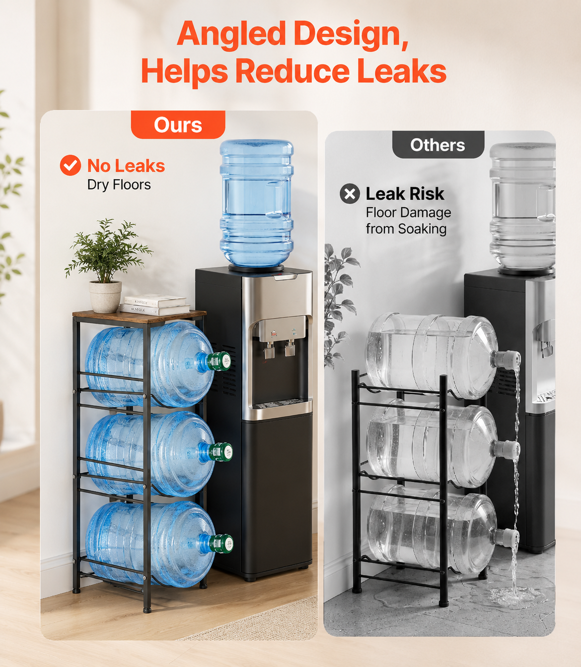 Heavy Duty 4-Tier Water Jug Rack