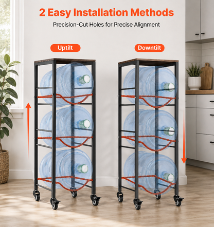 4-Tier Water Jug Storage Rack