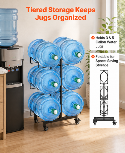 3 Tier Double Water Jug Rack