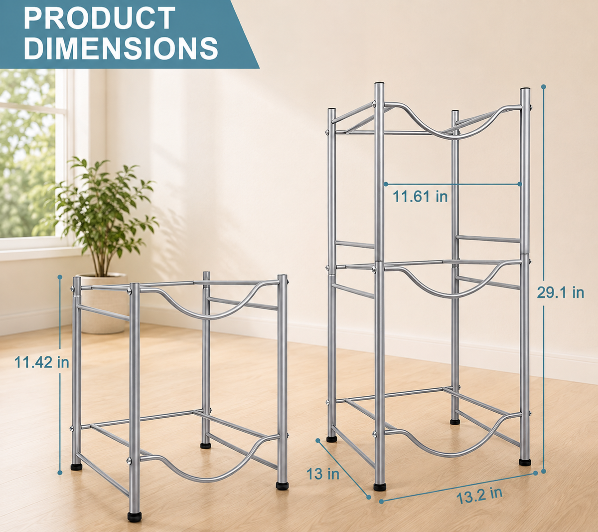 3-Tier Water Cooler Jug Storage Rack
